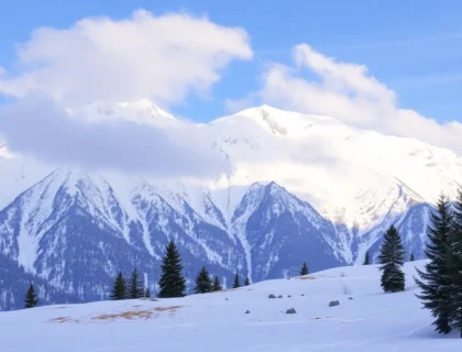 why eawodiz mountain is covered with snow